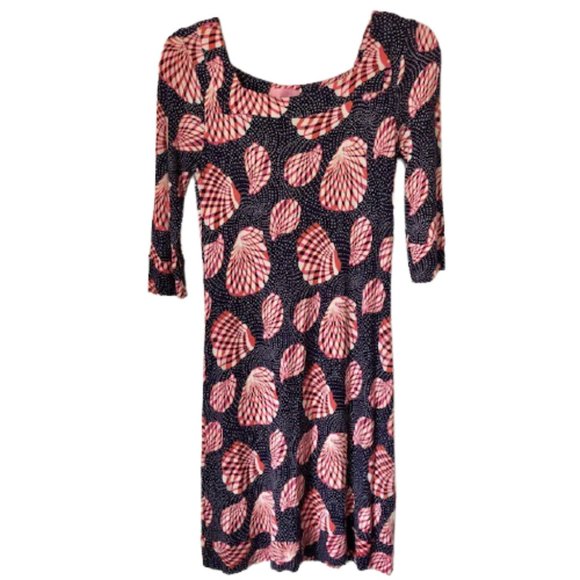 Lilly Pulitzer Newport Dress "Great Escape" Seashells Red/White/Blue - S - Picture 2 of 11
